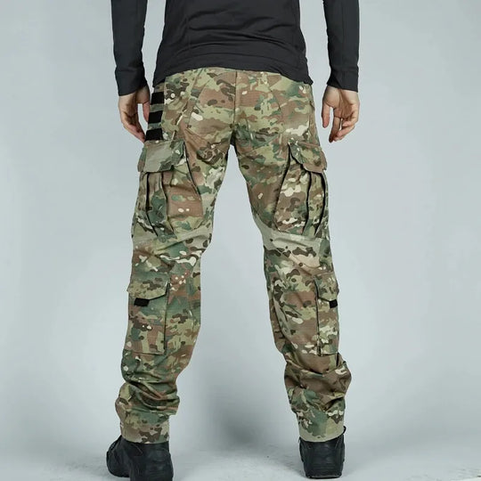 Tactical Cargo Pants Mens Multi-Pockets Wear-resistant Military