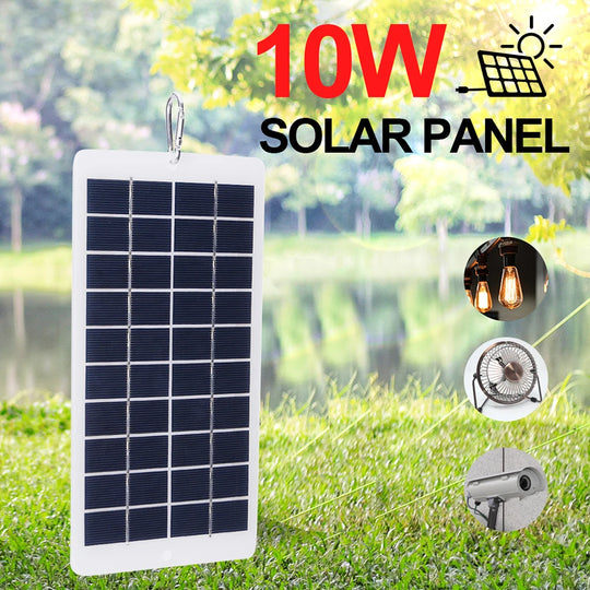 10W 5V USB Solar Panel Phone Charger 900MA Portable Solar Panel USB Output