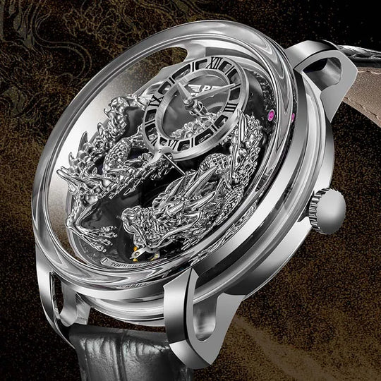 Men's Mechanical Watch Dragon Series M2797B Automatic Movement Leather Sapphire Men Wristwatches