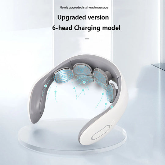 New Neck Massage Intelligent USB Rechargeable Adjustment Heating Pressing Pulse Portable Pulse Cervical Spine Massager Neck Care