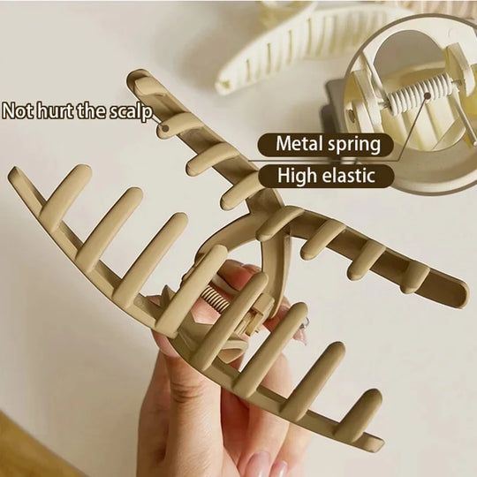 4PCS Women Hair Claw Clip Cross Matte Hairpin Fashion Elegant