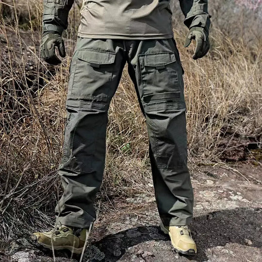 Tactical Cargo Pants Mens Multi-Pockets Wear-resistant Military