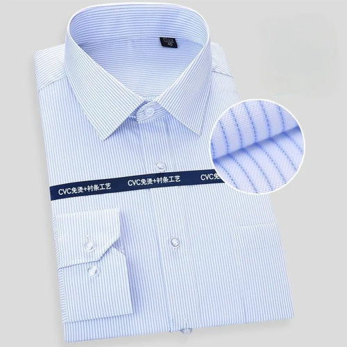 High Quality Cotton Men Dress Long Sleeve Shirt New Solid Male