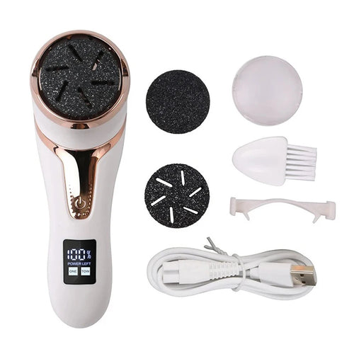 Electric Foot File Pedicure Machine Callus Remover Rechargeable Foot