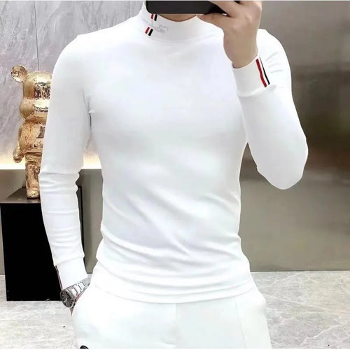 Winter Men's T-Shirt Long-Sleeved Velvet Thickeneded Sweatshirt