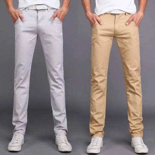 New Men Stretch Skinny Jeans Fashion Casual Slim Fit Denim Trousers
