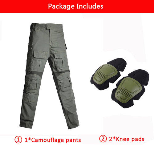 G3 Combat Pants +Pads Elastic Sport Pant Tactical Gear US CP Climb