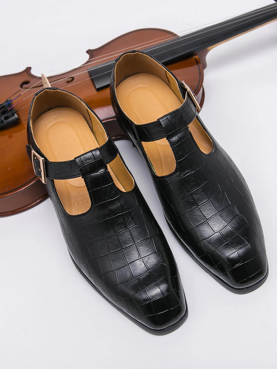 Business casual men's shoes Classic British style Fashion party and dance Plus Size 38-46 Plus Size Black leather shoes Hot