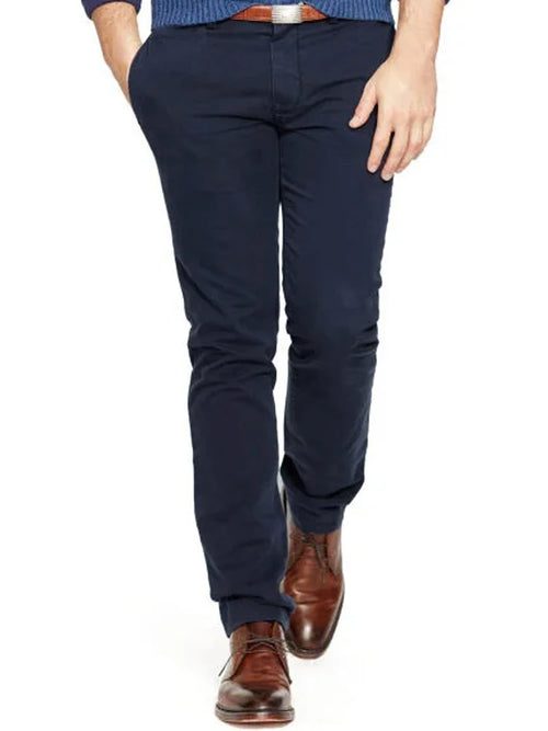 Top Warm Heavy Stretch Cotton Chinos Men Custom Made Streetwear Cotton