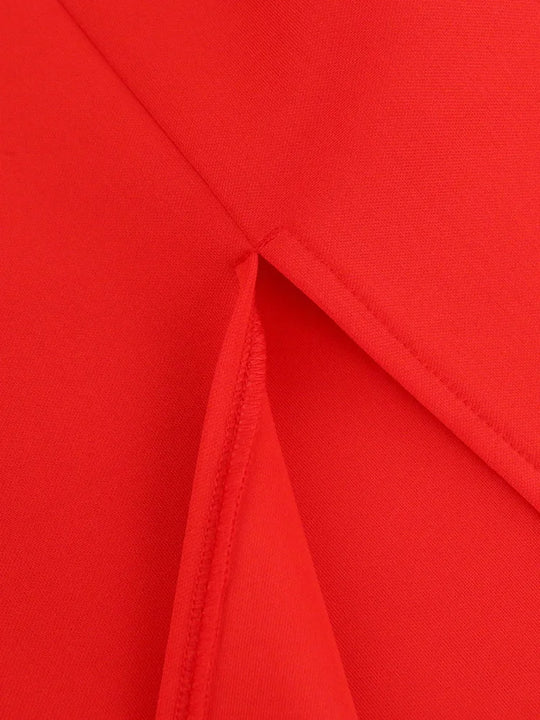 Design sense: niche, sexy, one shoulder lotus leaf edge banquet dress, hip hugging skirt, women's party dress