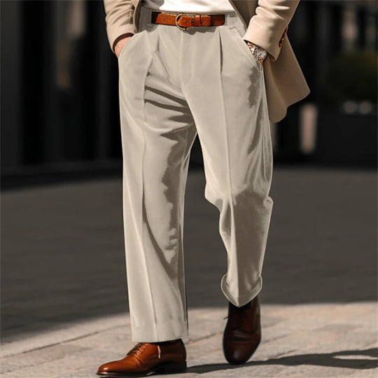 Vintage Velvet Daily Business Trouser Streetwear Autumn Winter Mid