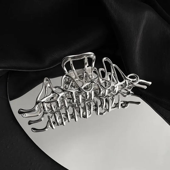 Large Metal Hair Claw Clip Irregular Hairpins Punk Style Hair Claws