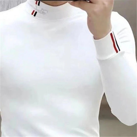 Winter Men's T-Shirt Long-Sleeved Velvet Thickeneded Sweatshirt