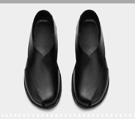 CLOHOO Men Sandals Summer Genuine Leather High Quality Roman Shoes Breathable Casual Non-Slip Male Slippers Free Shiping Shoes