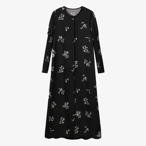 AS 2024 woman clothing satin dress button down design smocking sleeve