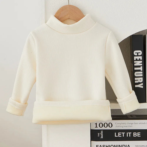 Children's Bottom Shirt Autumn/Winter New Warm T-shirt with Bottom for