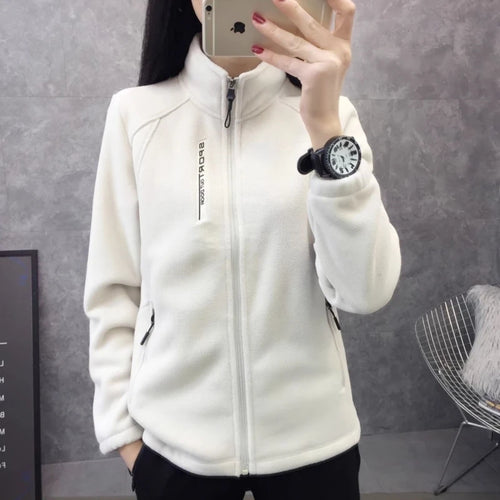 Plus Size Autumn Winter Polar Fleece Warm Coat Women Sweatshirt
