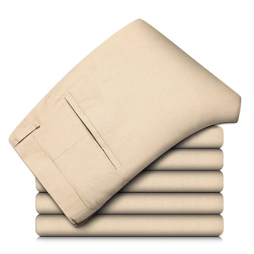 98% Cotton Men's Chinos & Casual Pants, Khaki Pants, Loose Straight ,