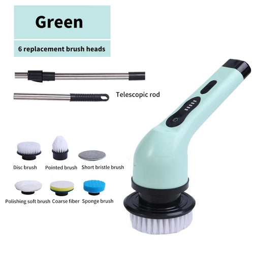 9-in-1 Electric Cleaning Brush Electric Spin Cleaning Scrubber