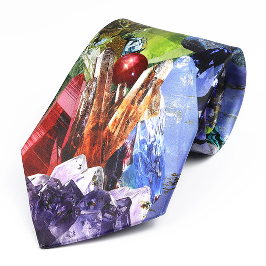 Vintage Art Oil Graffiti Print Tie Soft Touch New Design 8.5cm
