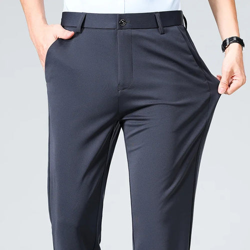 Men's Stretchy Casual Pants Business Suit Pants Spring Summer