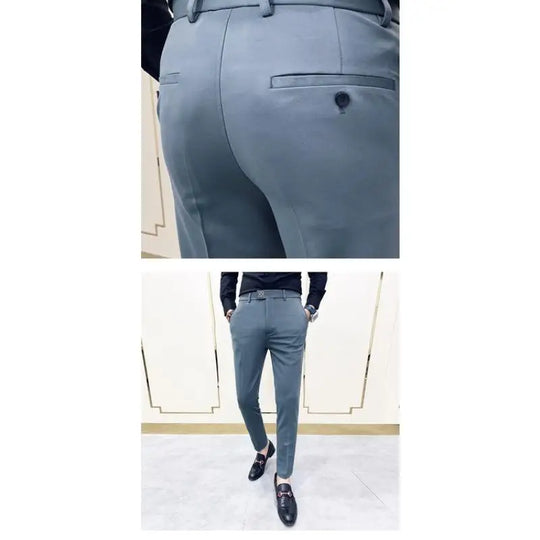 Size 28-36 Men Ankle Length Pants Spring Autumn  Casual Slim   Long
