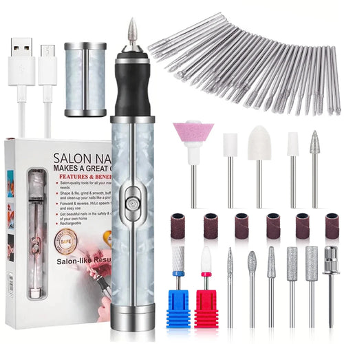 Rechargeable Electric Nail Drill Machine Cordless Electric Nail