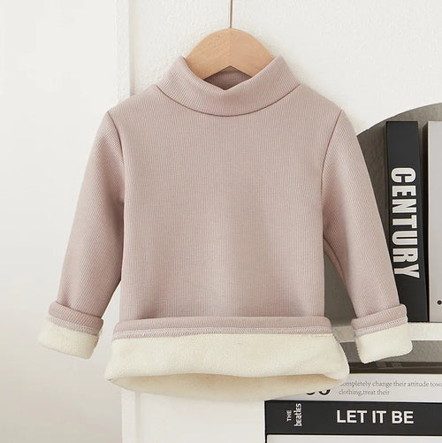 Children's Bottom Shirt Autumn/Winter New Warm T-shirt with Bottom for