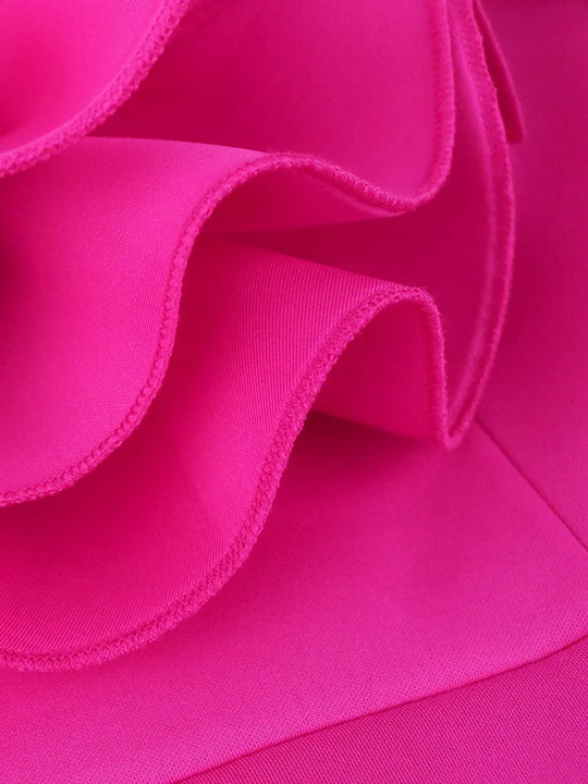 Women Sexy Bodycon Dresses Party Off Shoulder Ruffles Flower Event Celebrate Elegant Female Package Hips Vestidos African Gowns