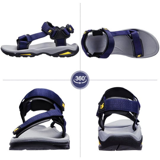 GOLDEN CAMEL Men's Sandals for Men Strap Men Shoes Hiking Walking Beach Slippers Outdoor Summer Casual Sandals Summer 2023 New