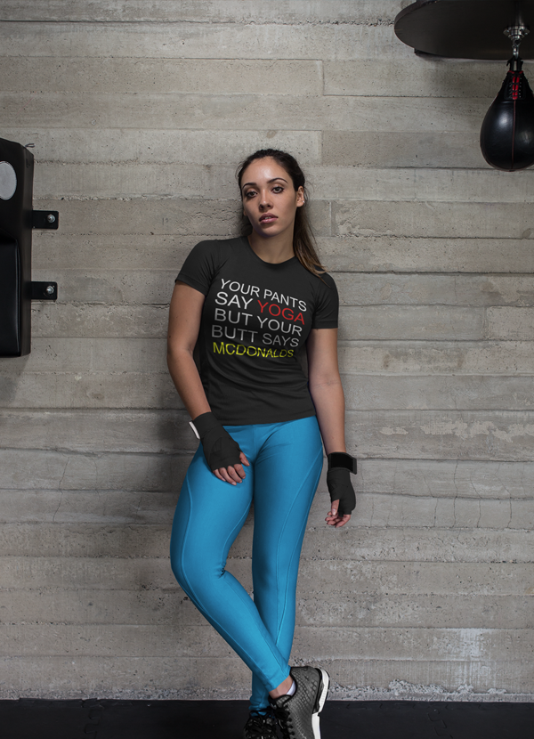 Yoga Mcdonalds Women T-shirt