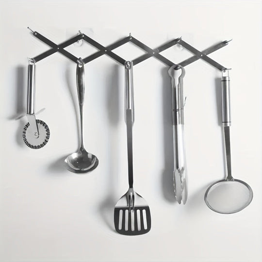 Retractable Multi-Purpose Stainless Steel Dish Plate Rack - Kitchen