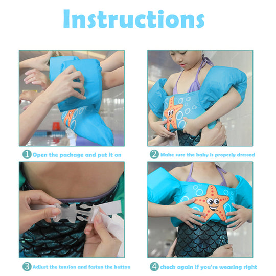 Baby kids Arm Swimming Rings life vest floats Foam safety life jacket