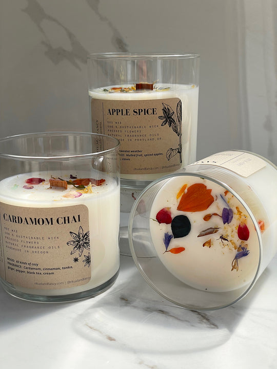 Santo + Sage (Clean Burning Candles)