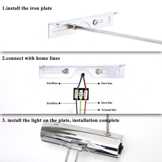 Stainless Steel 7W Bathroom Mirror Front Light