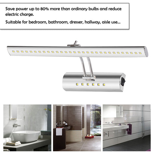 Stainless Steel 7W Bathroom Mirror Front Light
