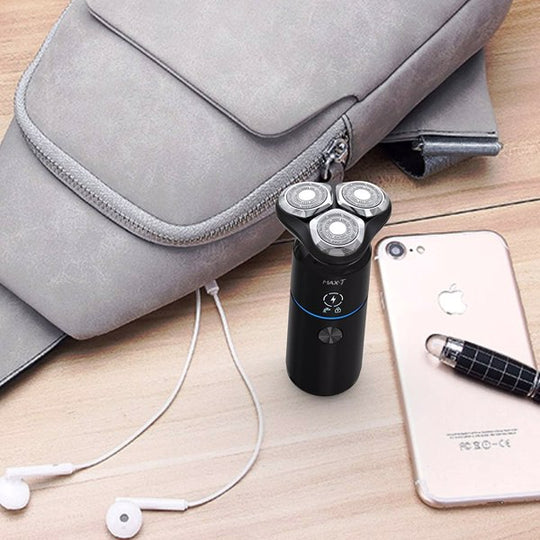 Women Men Electric Blade Rechargeable Travel Rotary Shaver IPX7 Waterproof