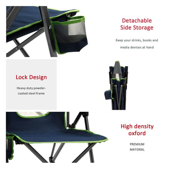UNNYFEEL  Outdoor Reclining Camping Chairs Adjustable 3 Position