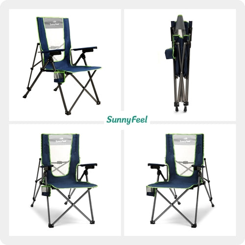 UNNYFEEL  Outdoor Reclining Camping Chairs Adjustable 3 Position