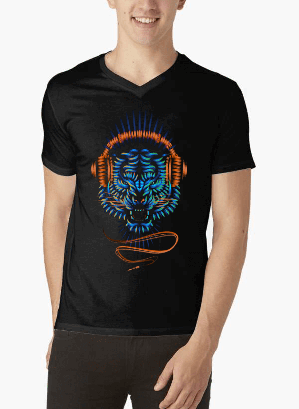 Furious Beat V-Neck T-shirt