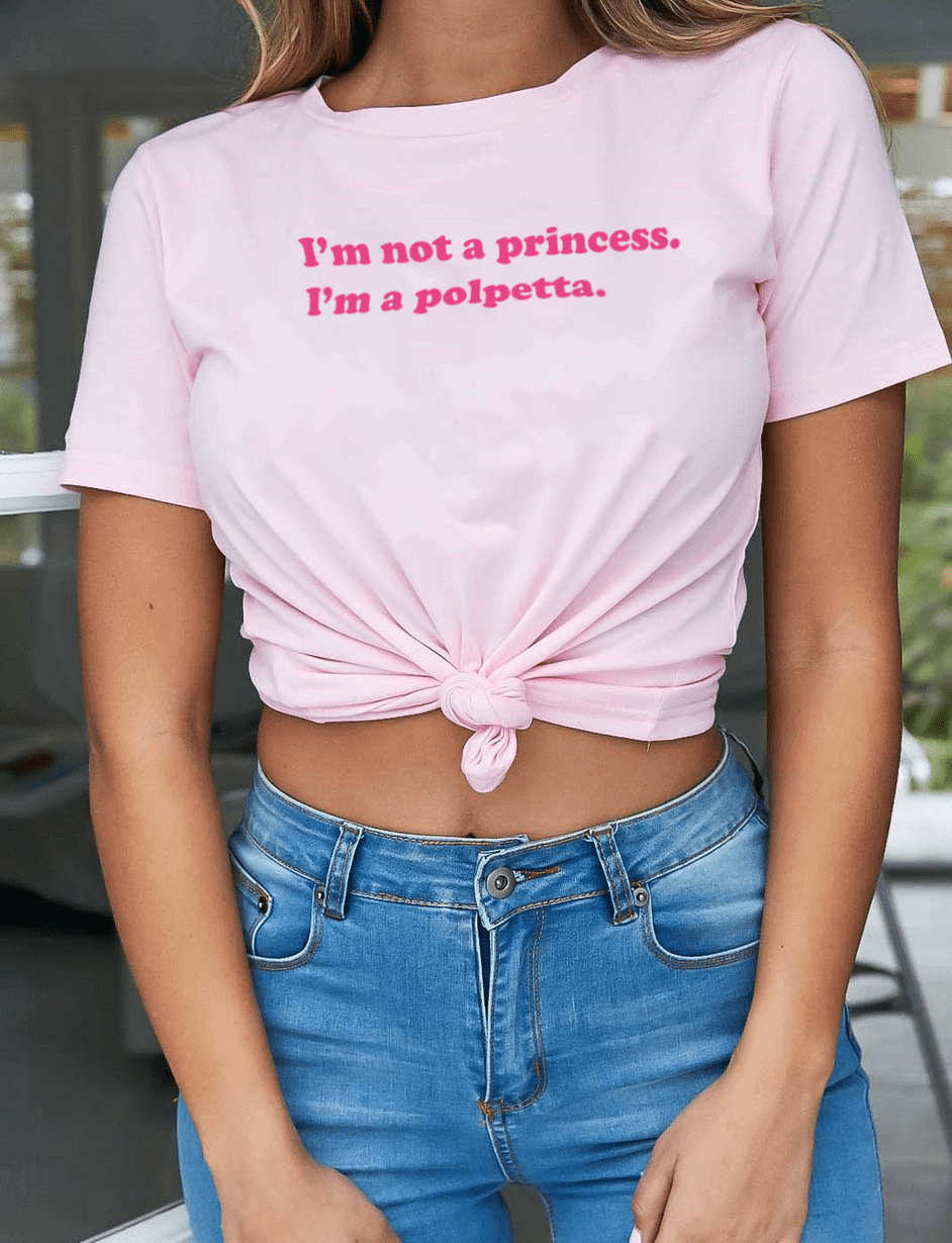 I'm a Polpetta Pink Women T-shirt