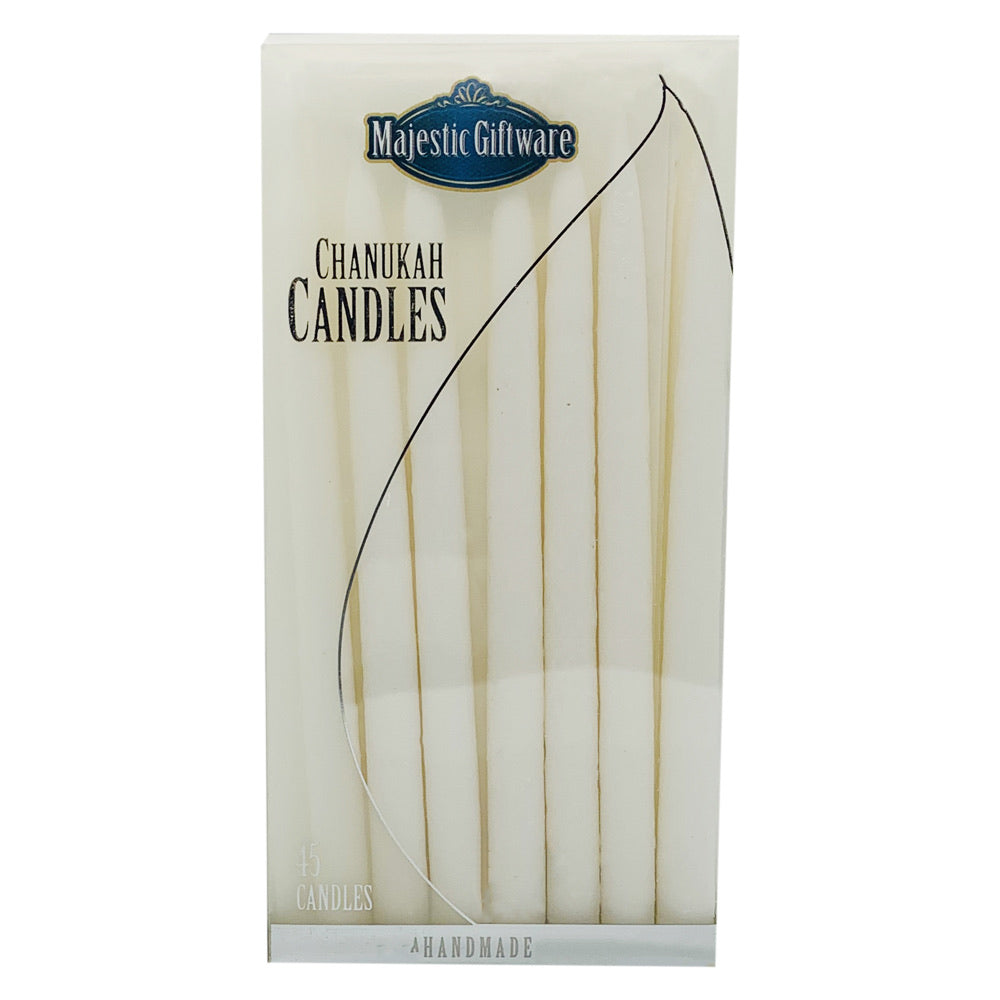White Hanukkah Candles