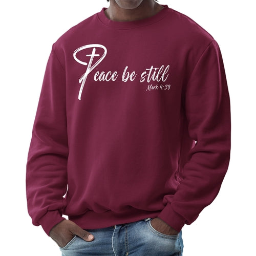 Mens Graphic Sweatshirt - Peace be Still