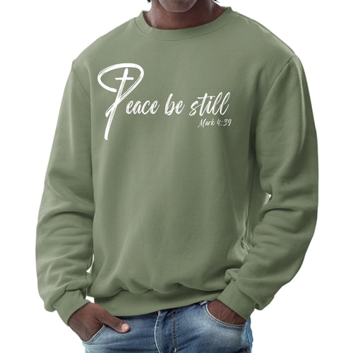 Mens Graphic Sweatshirt - Peace be Still