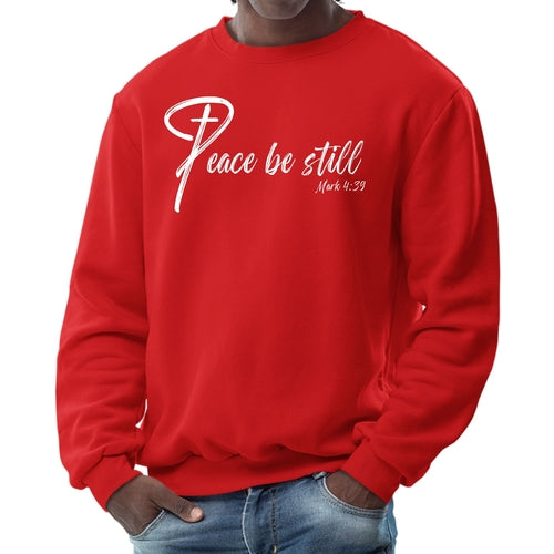 Mens Graphic Sweatshirt - Peace be Still