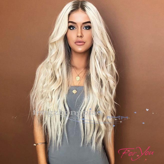 Slay Long Body Wave Blonde Wigs Glueless Full Wig hair Like Human