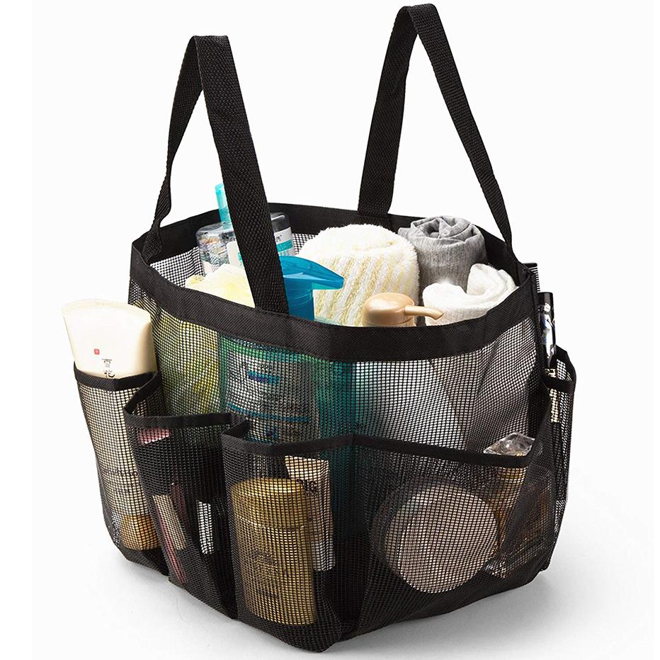 Mesh Shower Bag Quick Dry Shower Tote Bag Beach Bathroom Shower