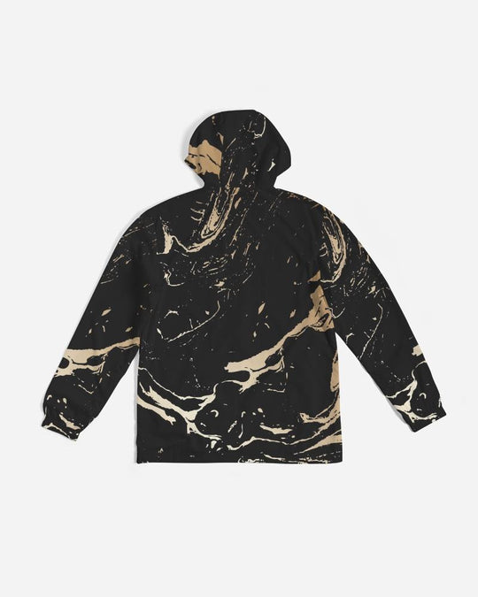 Mens Lightweight Windbreaker Jacket with Hood and Zipper Closure