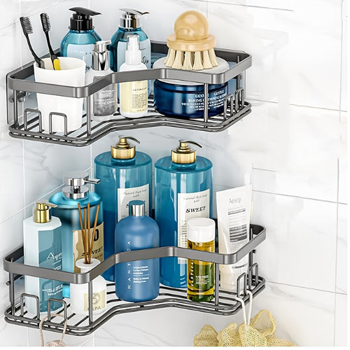 Set of 2 Durable WallMounted Bathroom Shelves