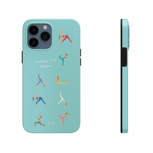 Yoga Poses iPhone Case with Wireless Charging – Stylish & Functional Protection